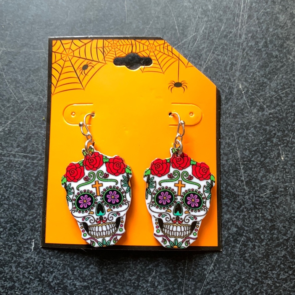 NWOT-Dia de Los Muertos earrings
